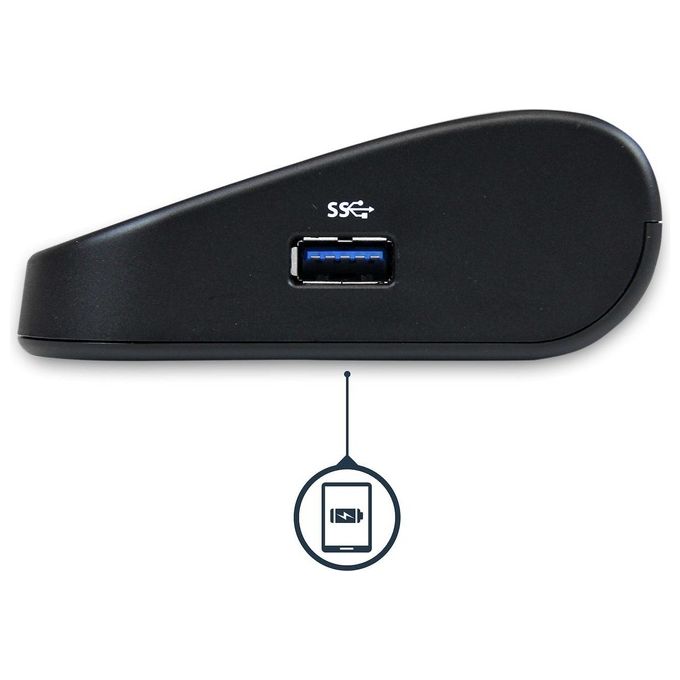 Docking station Universale USB3.0 per laptop VGA DVI HDMI - Dual-Monitor con Ethernet audio