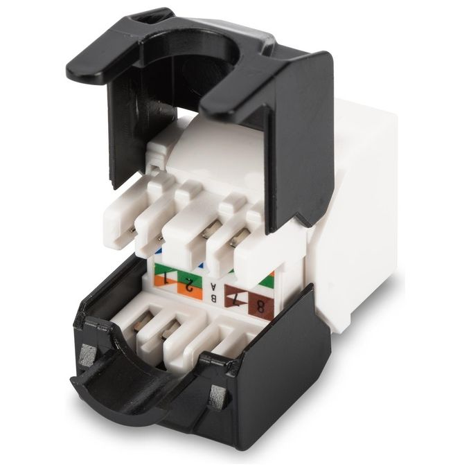 Digitus inserto jack utp rj45 8 poli cat 5e (frutto) toolfree