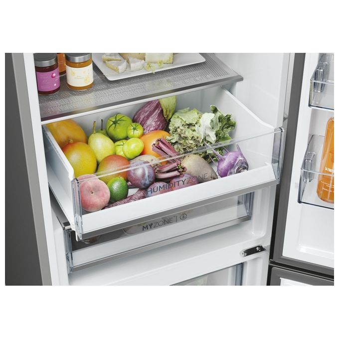 Haier HDPW5618CNPD Serie 5 Frigorifero Combinato 352 L 185 cm Classe C 35 dB Total No Frost Wi-Fi colore Acciaio Inox