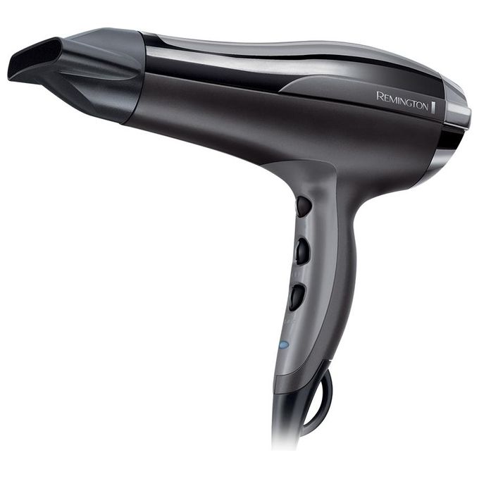 Remington D5220 Pro-Air Turbo Asciugacapelli 2400W Ionico 2 velocita' 3 temperature concentratore diffusore inclusi colore Nero
