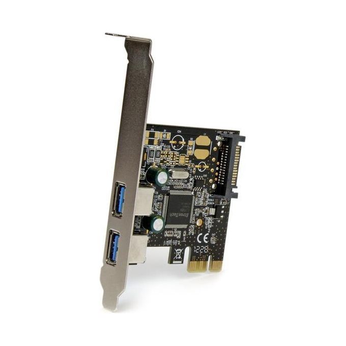 StarTech Scheda controller USB SuperSpeed 3.0 PCIe PCI Express a 2 porte con alimentazione SATA