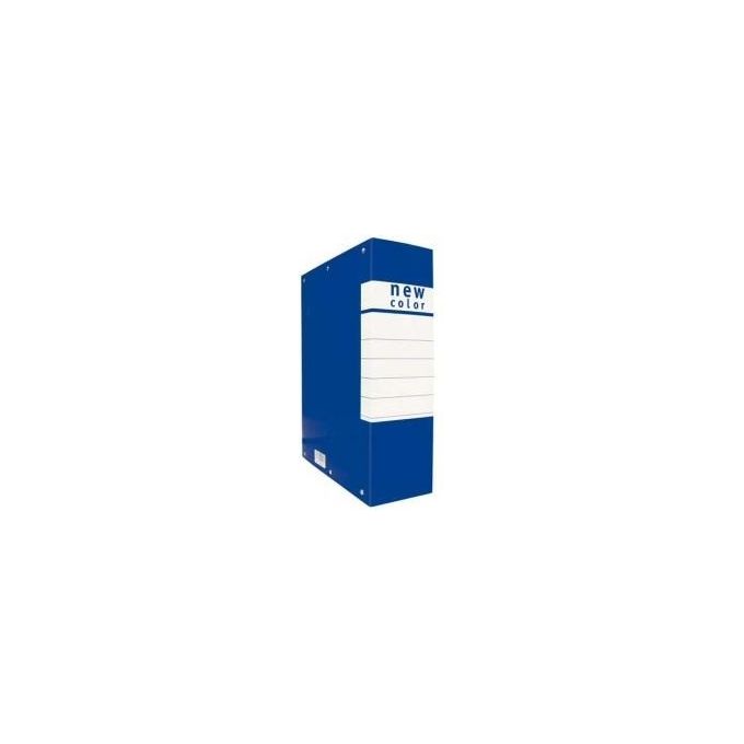 Brefiocart Confezione 5 Cartelle Portaprogetti dorso 6cm 25x35cm blu