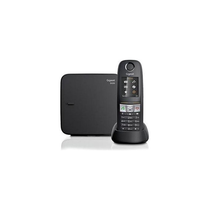 Gigaset E630 Telefono Cordless, Resistente ad Urti, Spruzzi e Polvere, Vibrazione, Nero [Italia]