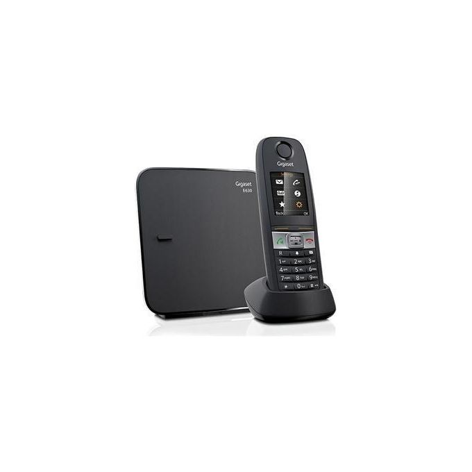 Gigaset E630 Telefono Cordless, Resistente ad Urti, Spruzzi e Polvere, Vibrazione, Nero [Italia]
