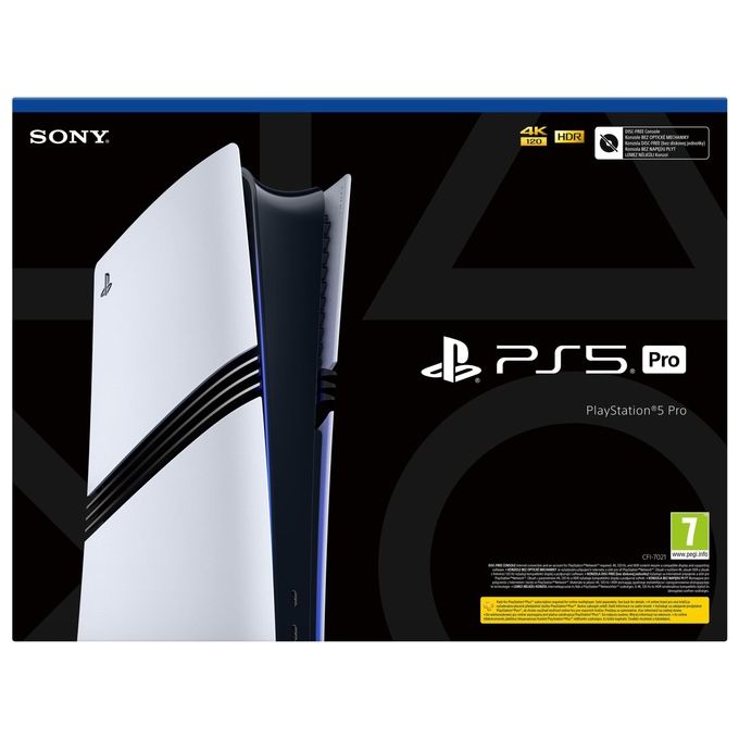 Sony CFI-7121 PlayStation 5 Pro Console 2TB SSD Wi-Fi Ray Tracing PSSR 4K 120Hz colore Nero Bianco