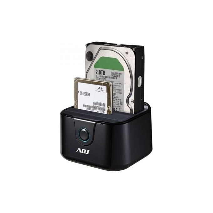 Adj Docking station Ah01t Double per hdd Sata 2,5'' 3,5'' Usb 3.0