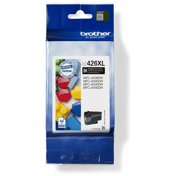 Brother LC426XLBK Cartuccia InkJet Originale Alta Capacita' fino a 6000 Pagine colore Nero