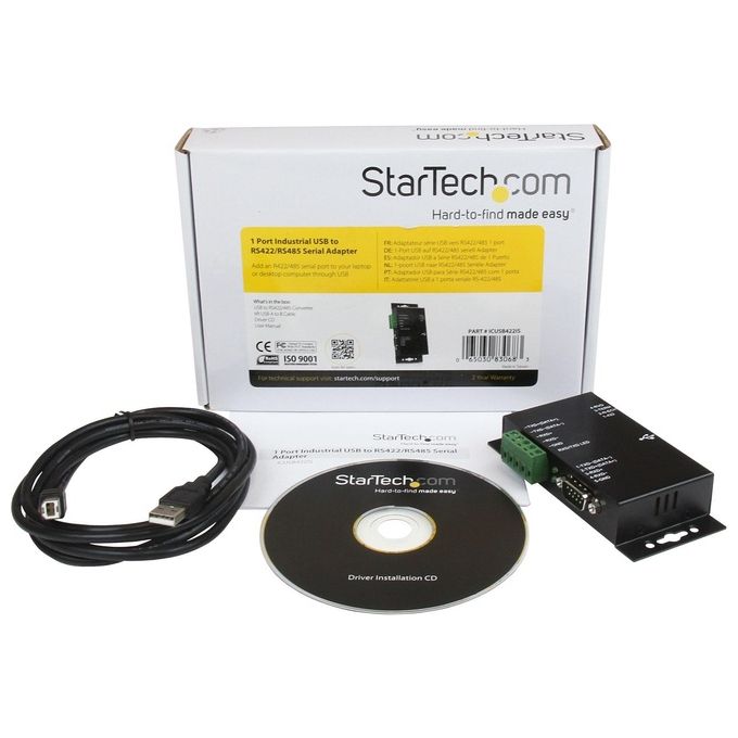 StarTech Adattatore seriale 1 porta USB a RS-422-RS-485 in metallo per industria con isolamento