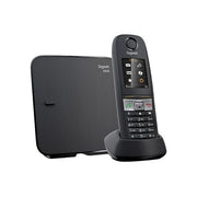 Gigaset E630 E630 Telefono con Display TFT a Colori Resistente a Polvere e Spruzzi d'Acqua IP65 Funzione Torcia Allarme Vibrante e Lampeggiante Controllo Volume Laterale Tecnologia ECO DECT Made in Germany colore Nero