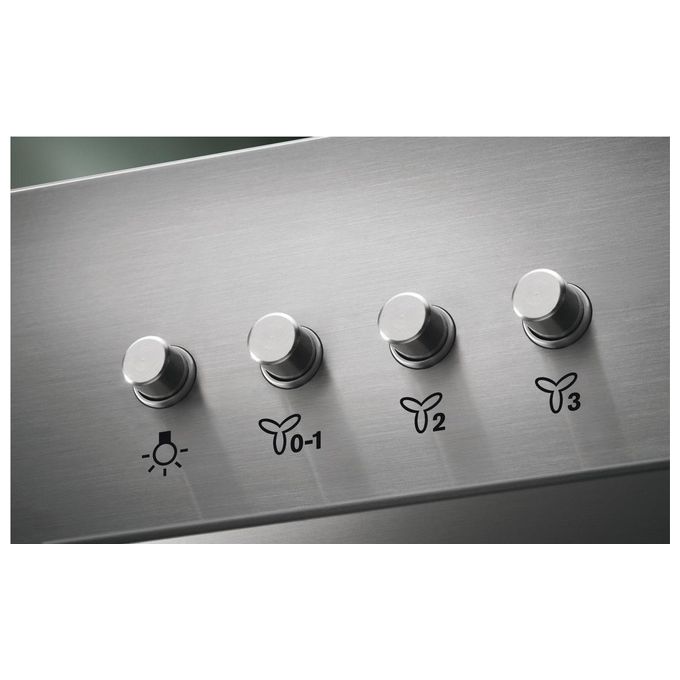 Electrolux LFC319X Cappa a Parete 90 cm 420 m³-h Classe D 66 dB Pulsanti colore Inox
