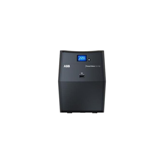 ABB 4NWP100172R0001 PowerValue 11LI UP Gruppo di continuita' Line Interactive 1 kVA 600 W 6 prese AC Display LCD colore Nero