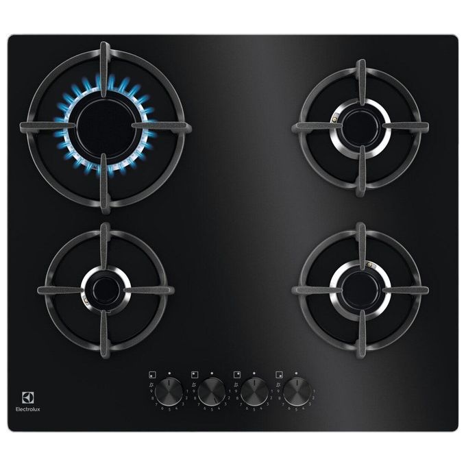 Electrolux EGG64272K Serie 600 Piano cottura Gas 60 cm 4 fuochi StepPower Speed Burners da incasso colore Nero