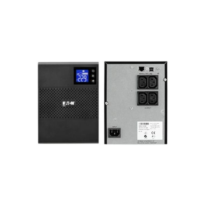 Eaton 5SC500I 5SC Gruppo di Continuita' Interattivo 500 VA 350 W 4 prese C13 Forma d'onda Sinusoidale pura USB RS-232 Display LCD colore Nero