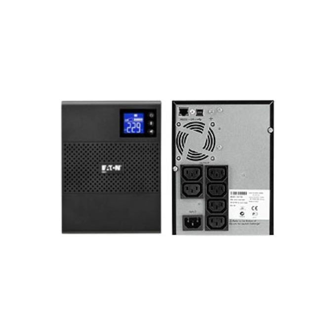 Eaton 5SC750I 5SC Gruppo di Continuita' 0,75 kVA 525 W 6 prese AC USB RS-232 LCD colore Nero