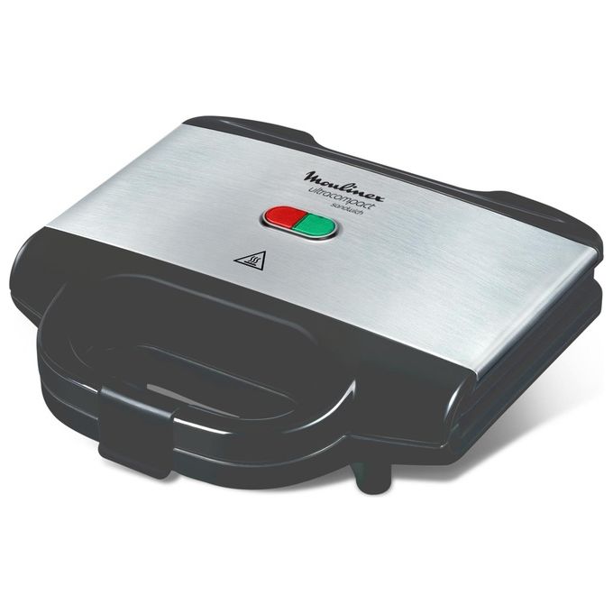 Moulinex SM156D Ultracompact Sandwich Sandwich Maker 700W Inox-Nero