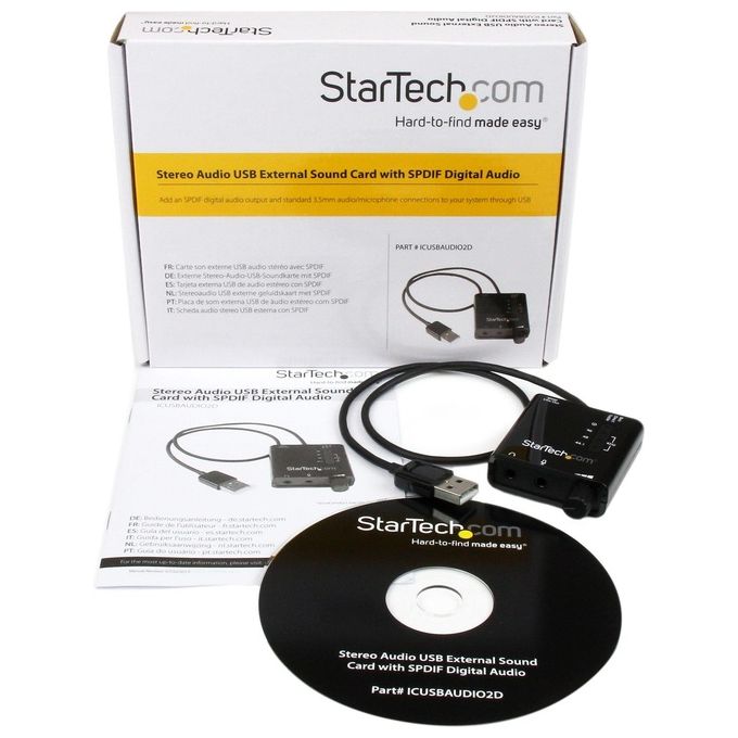 StarTech Scheda audio esterna adattatore audio stereo USB con audio digitale SPDIF