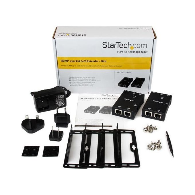 StarTech Extender HDMI via CAT5-CAT6 con Power Over Cable - 50 m