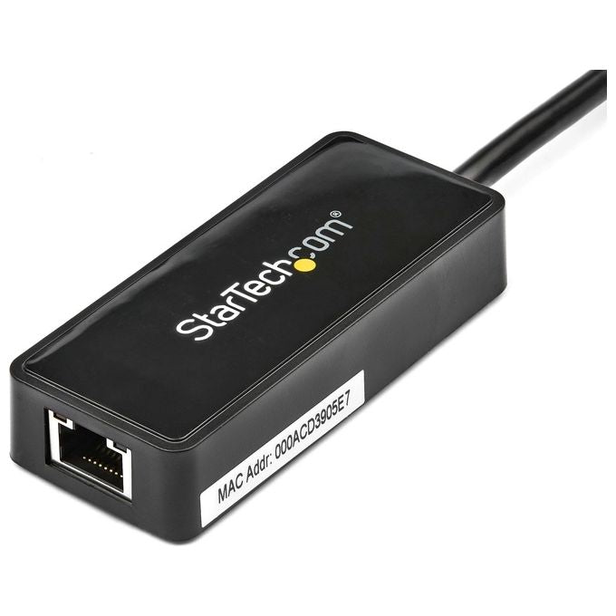 StarTech Adattatore USB 3.0 a Ethernet Gigabit NIC con porta USB - Nero
