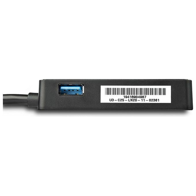 StarTech Adattatore USB 3.0 a Ethernet Gigabit NIC con porta USB - Nero