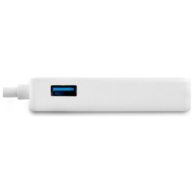 StarTech Adattatore USB 3.0 a Ethernet Gigabit NIC con porta USB - Bianco
