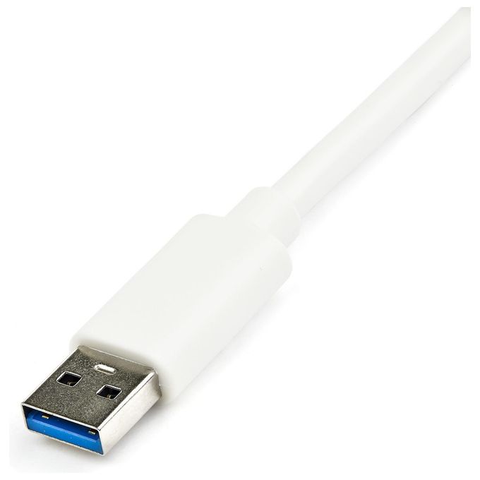 StarTech Adattatore USB 3.0 a Ethernet Gigabit NIC con porta USB - Bianco