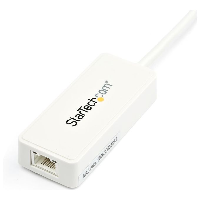 StarTech Adattatore USB 3.0 a Ethernet Gigabit NIC con porta USB - Bianco