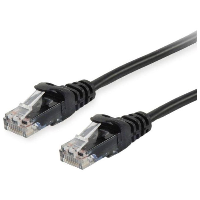 Equip Cavo di Rete Cat.6 U-Utp Nero non Schermato 2mt