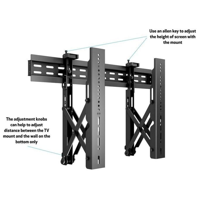 Nilox Supporto da Parete per Tv a Schermo Piatto fino a 70'' Nero