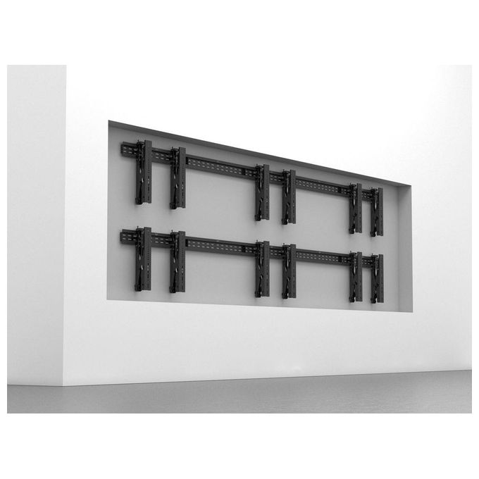 Nilox Supporto da Parete per Tv a Schermo Piatto fino a 70'' Nero