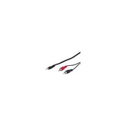 Link  cavo stereo per collegamento casse-scheda audio 1 connettore 3,5 mm. - 2 connettori cinch (rca) maschio - mt. 20