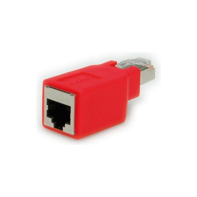 Digitus adattatore incrociato per cavi rete rj45 schermato cat 5e