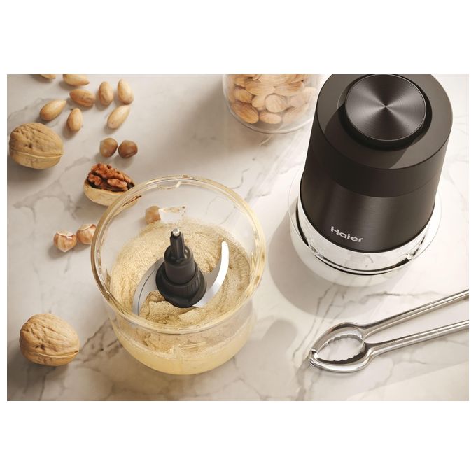 Haier HCH5B1011 I-Master Serie 5 Tritatutto Elettrico 550 W 0.5 L 4 Lame Inox 2 Velocita' colore Nero