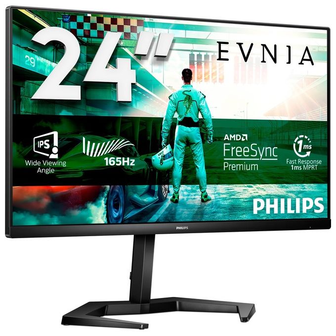 Philips 24M1N3200ZS-00 Evnia Monitor PC 23.8'' Full HD IPS 165Hz 1ms AMD FreeSync Premium colore Nero