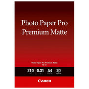 Canon Pro Premium PM-101 Carta fotografica opaca liscia 310 micron A4 (210 x 297 mm) 210 g-m2 20 fogli per PIXMA PRO-1, PRO-10, PRO-100