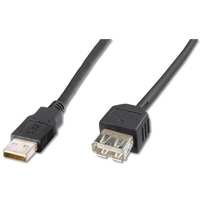 Assmann Electronic Cavo Usb 3mt 2.0 Usb A Nero