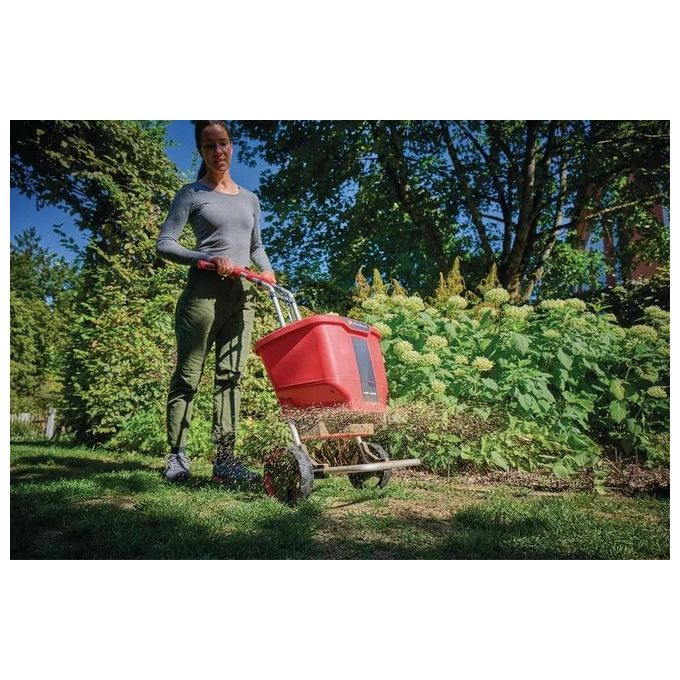 Einhell 3415430 GE-SR 18-22 Li-Solo Carrello Spargitore a Batteria 22 L 18 V 6 Livelli di Regolazione colore Rosso