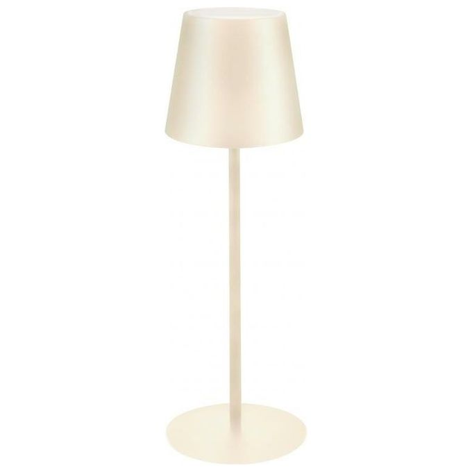 New Majestic Lampada da Tavolo Agata Avorio Ricaricabile Luce Led Regolabile Waterproof