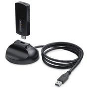 StarTech.com AX54005A-USB-WIFI-6E Chiavetta USB Wi-Fi 6E Tri-Band 2,4 5 6 GHz con Antenna Pieghevole USB 3.0 colore Nero