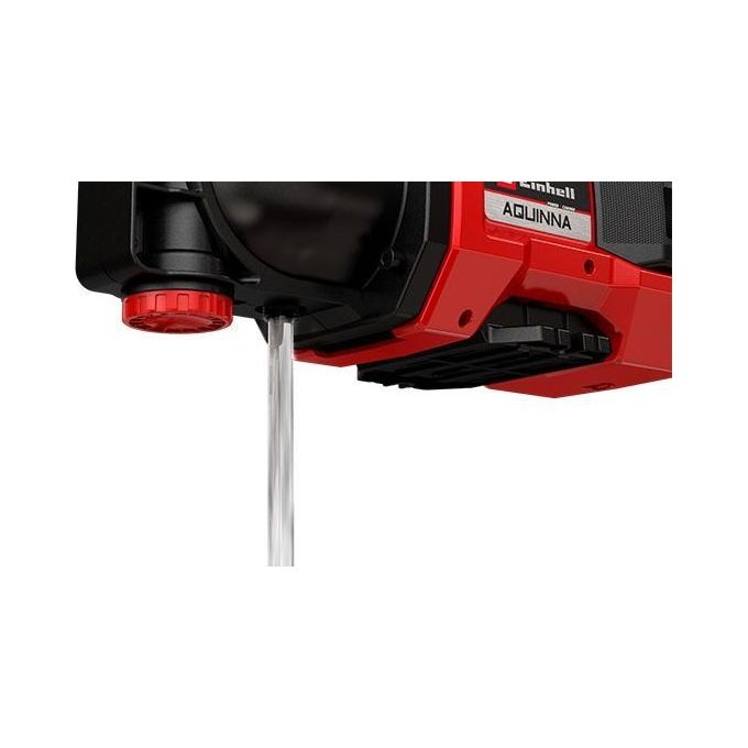 Einhell 4180430 AQUINNA 18-30 F LED Pompa da Giardino a Batteria 28 bar 3000 l-h 18 V colore Nero Rosso