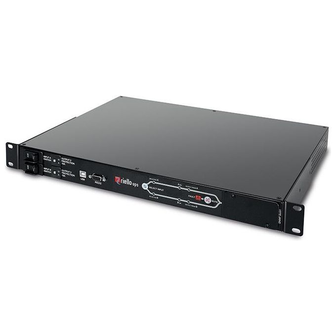 Riello WMTA016091P0 Multi Switch ATS PDU 16A 1U rack 9 prese IEC USB RS-232 colore Nero