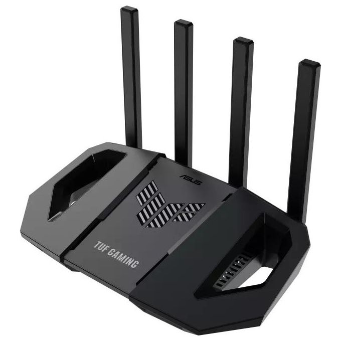 ASUS 90IG0900-MO9C00 TUF Gaming BE3600 Router Dual Band WiFi 7 3600 Mbps CPU Quad Core Broadcom Ethernet 2.5 Gbps colore Nero