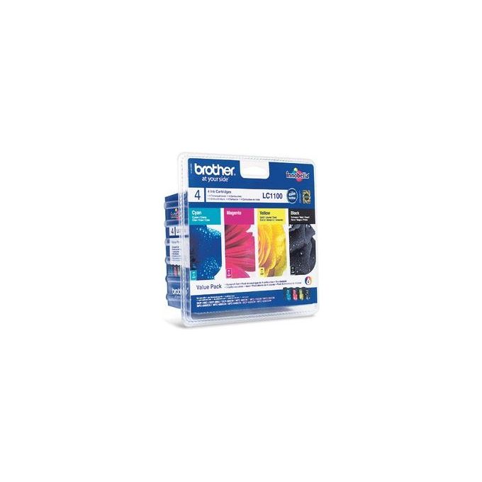 Brother Cartuccia Ink-Jet LC1100 VALBP per Multifunzione 490-790-990CW 5490-5890CN 6690-6490-6890CDW