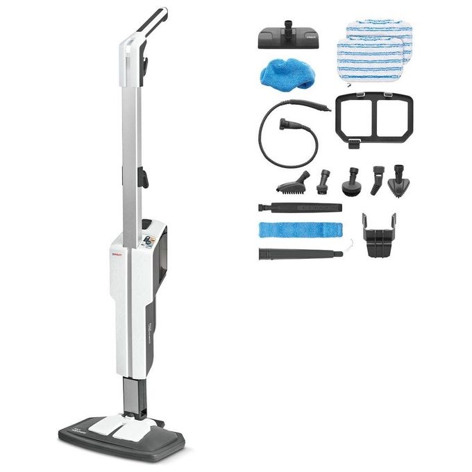 Polti PTEU0304 Vaporetto SV610_Style Scopa a vapore 2 in 1 1500 W 0,5 L colore Grigio Bianco
