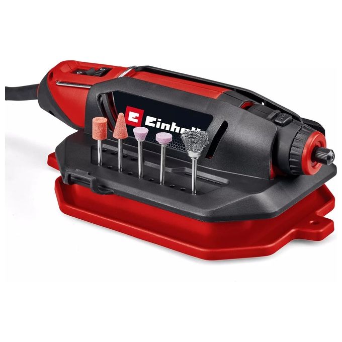Einhell 4419380 TC-MT 150 E Utensile di rettifica e incisione 150 W 35000 giri-min con 117 accessori colore Nero Rosso