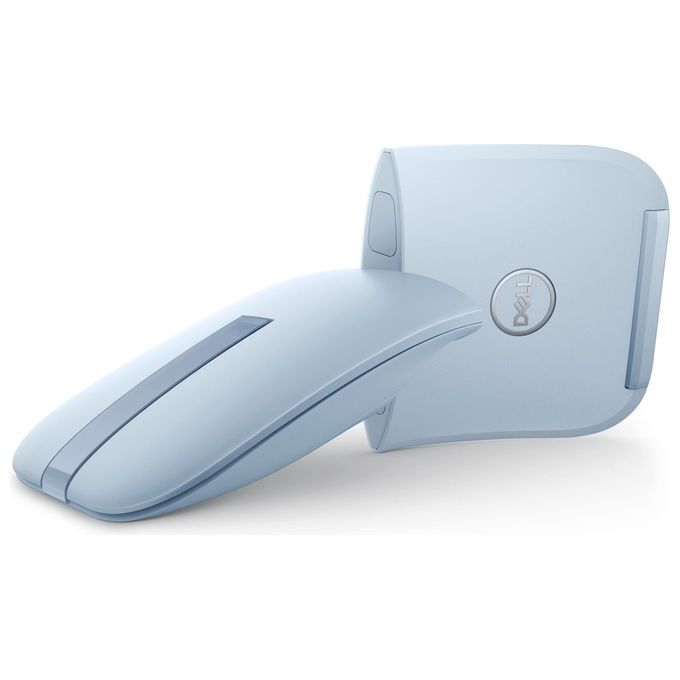 Dell MS700 Mouse da Viaggio Bluetooth Pieghevole Ambidestro 4000 DPI colore Misty Blue