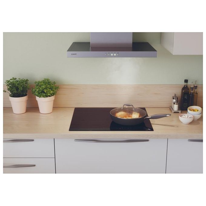 Candy CI642SCBB Moderna Piano Cottura A Induzione 4 Zone Slider Touch Control Power Management Colore Nero