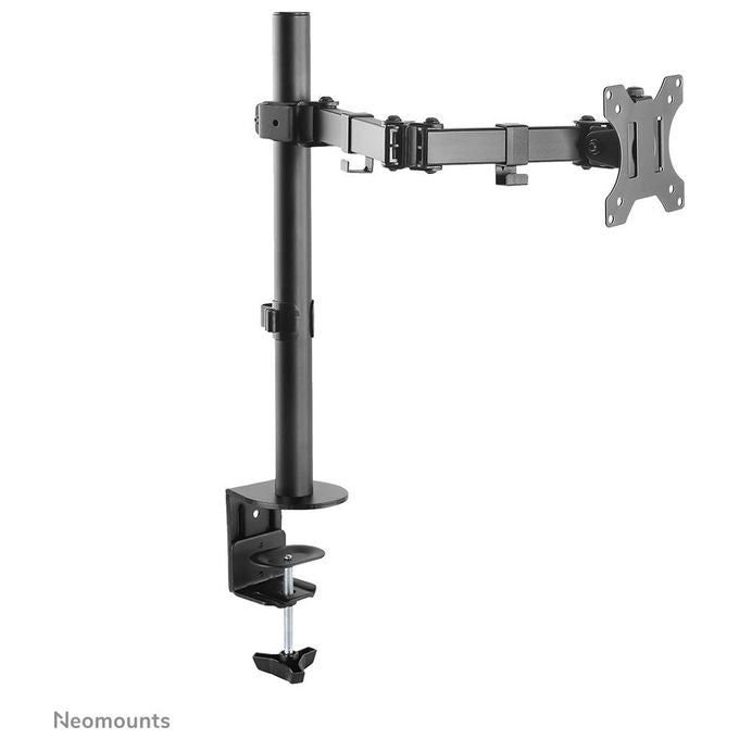 Neomounts FPMA-D550BLACK Braccio per Monitor Regolabile Altezza 0-440 mm Rotazione 360° Inclinazione 0-90° VESA 75x75 100x100 mm Gestione Cavi colore Nero