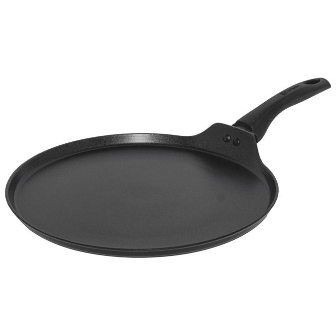 Aeternum BLACK PEARL Crepiera 32 cm Antiaderente per Induzione Gas Elettrico Lavabile in Lavastoviglie colore Nero