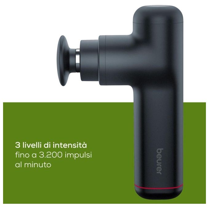 Beurer MG 79 Sensitive Massaggiatore a Pistola 3 livelli intensita' 3 accessori autonomia 3h