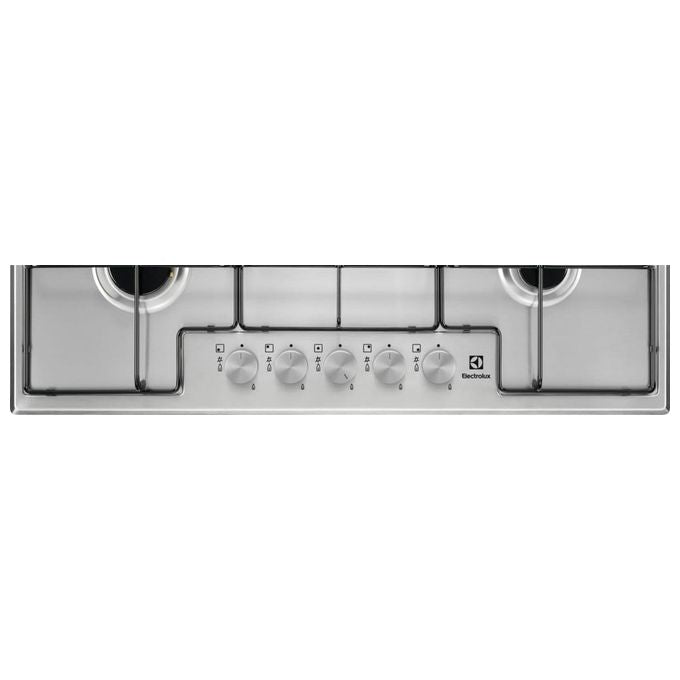 Electrolux EGS7534X Slim Line Piano cottura Gas 75 cm 5 fuochi Accensione Manopola colore Inox